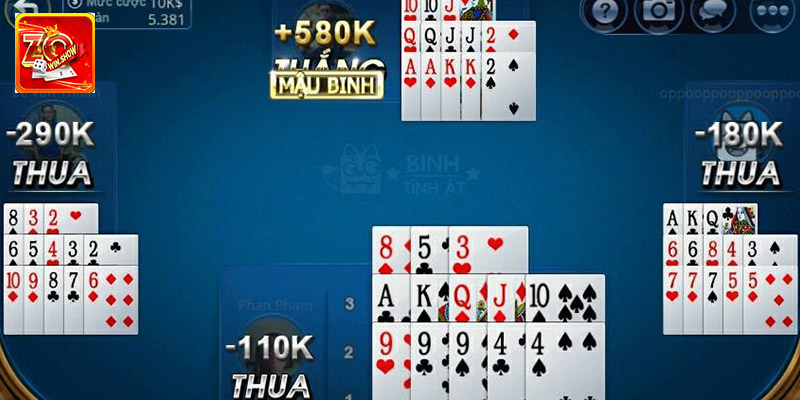 Lưu ý game bài mậu binh